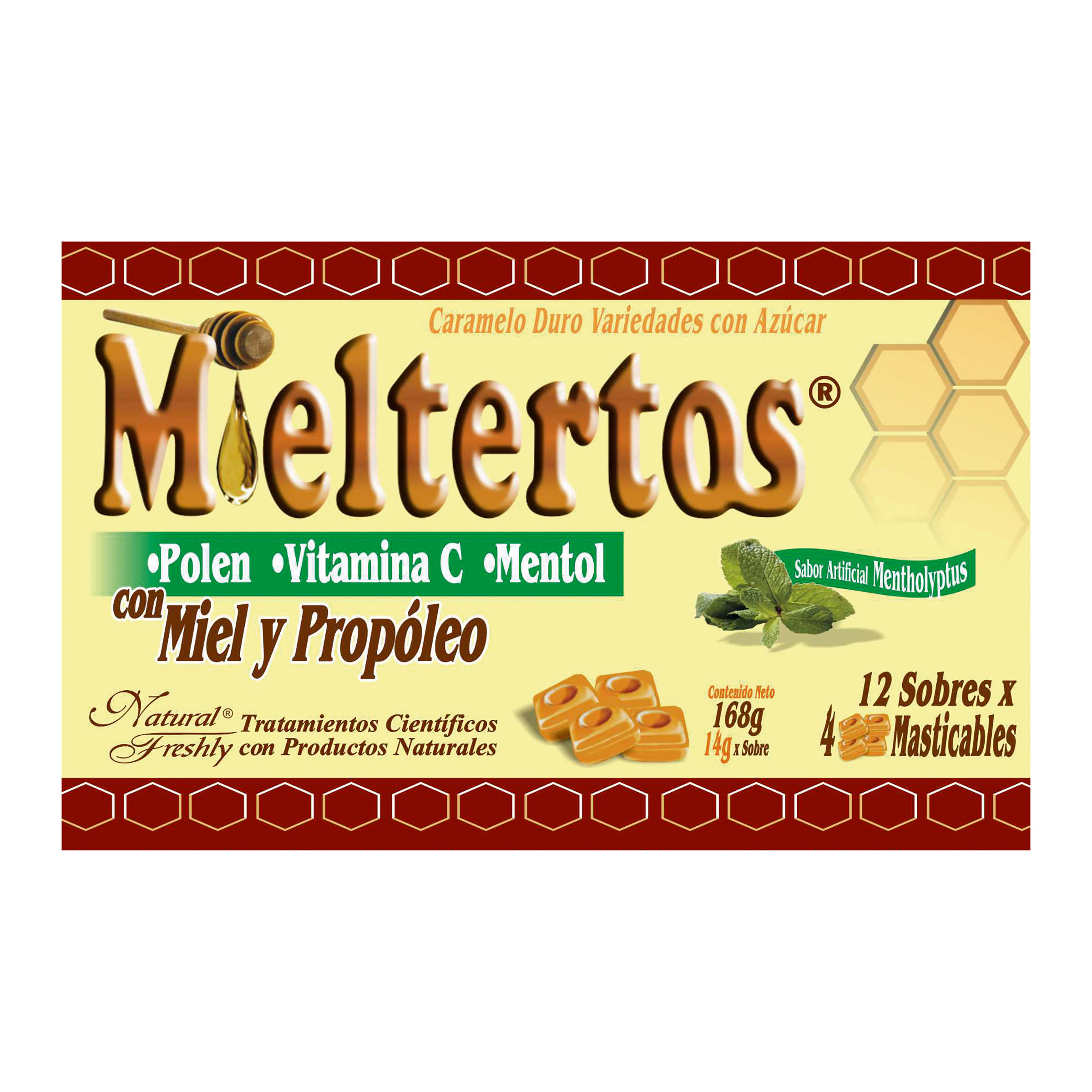 MIELTERTOS PASTILLAS MASTICABLES x12 SOBRES