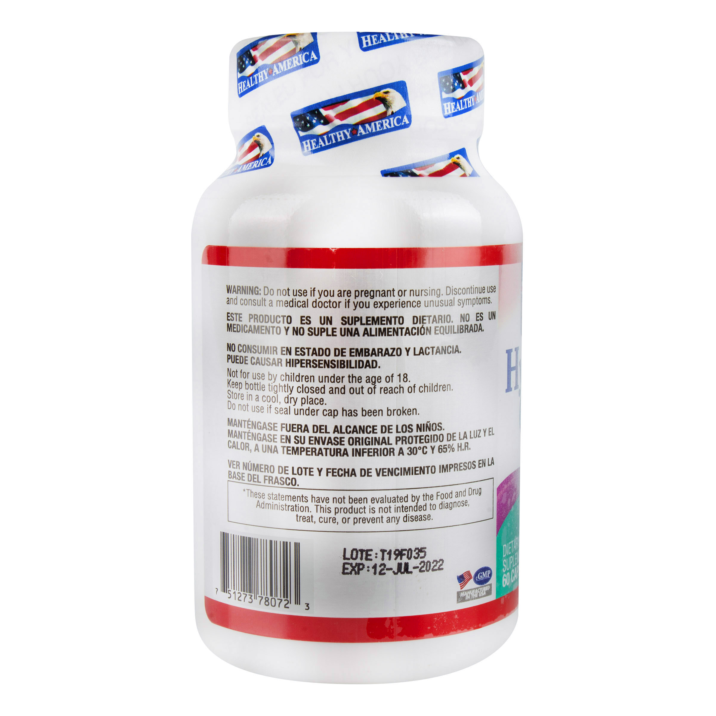 HYDROLYZED COLLAGEN 1500 MG PLUS VITAMIN C 60 CAP HEALTHY AMERICA 2