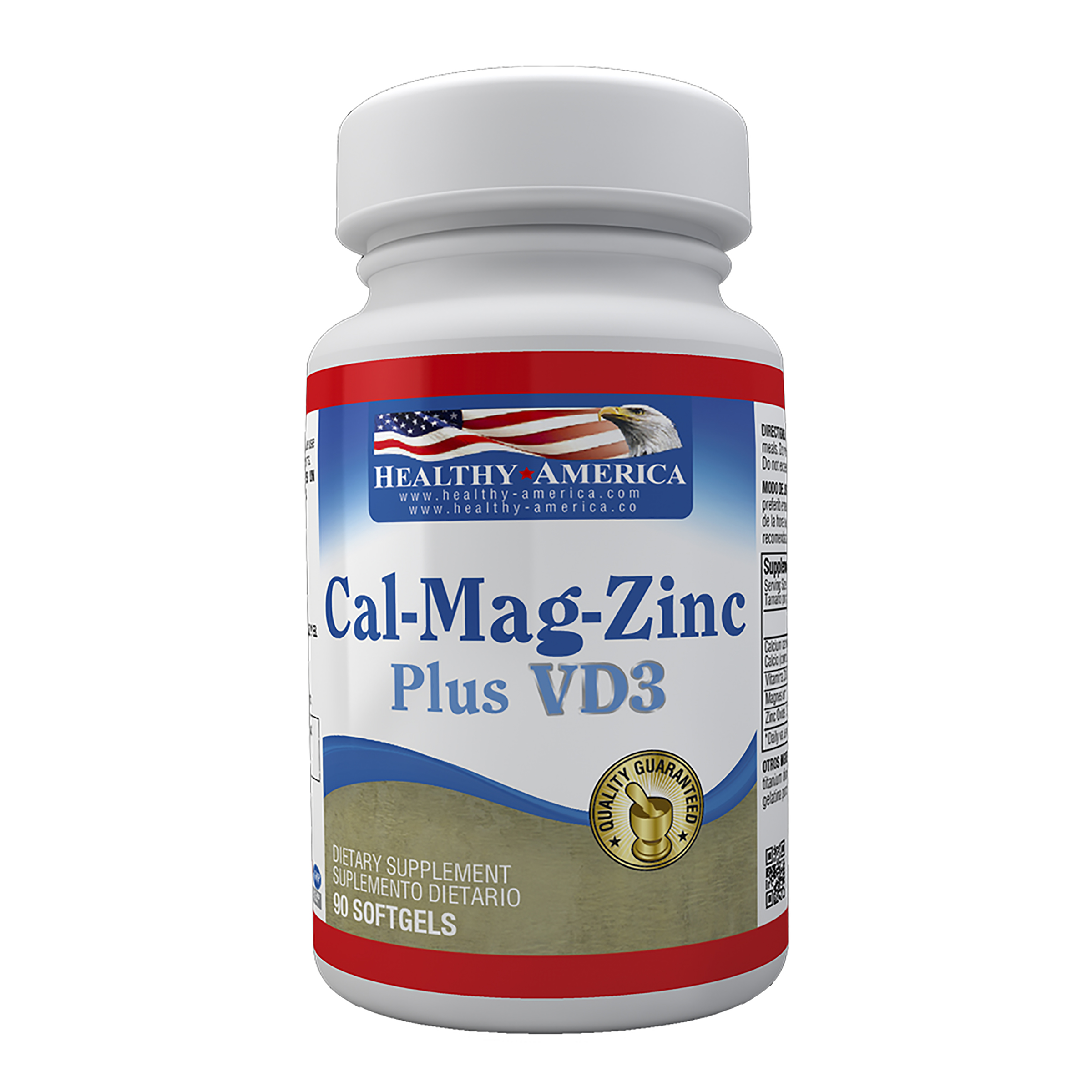 CAL MAG ZINC PLUS V D3 90 CAP HEALTHY AMERICA