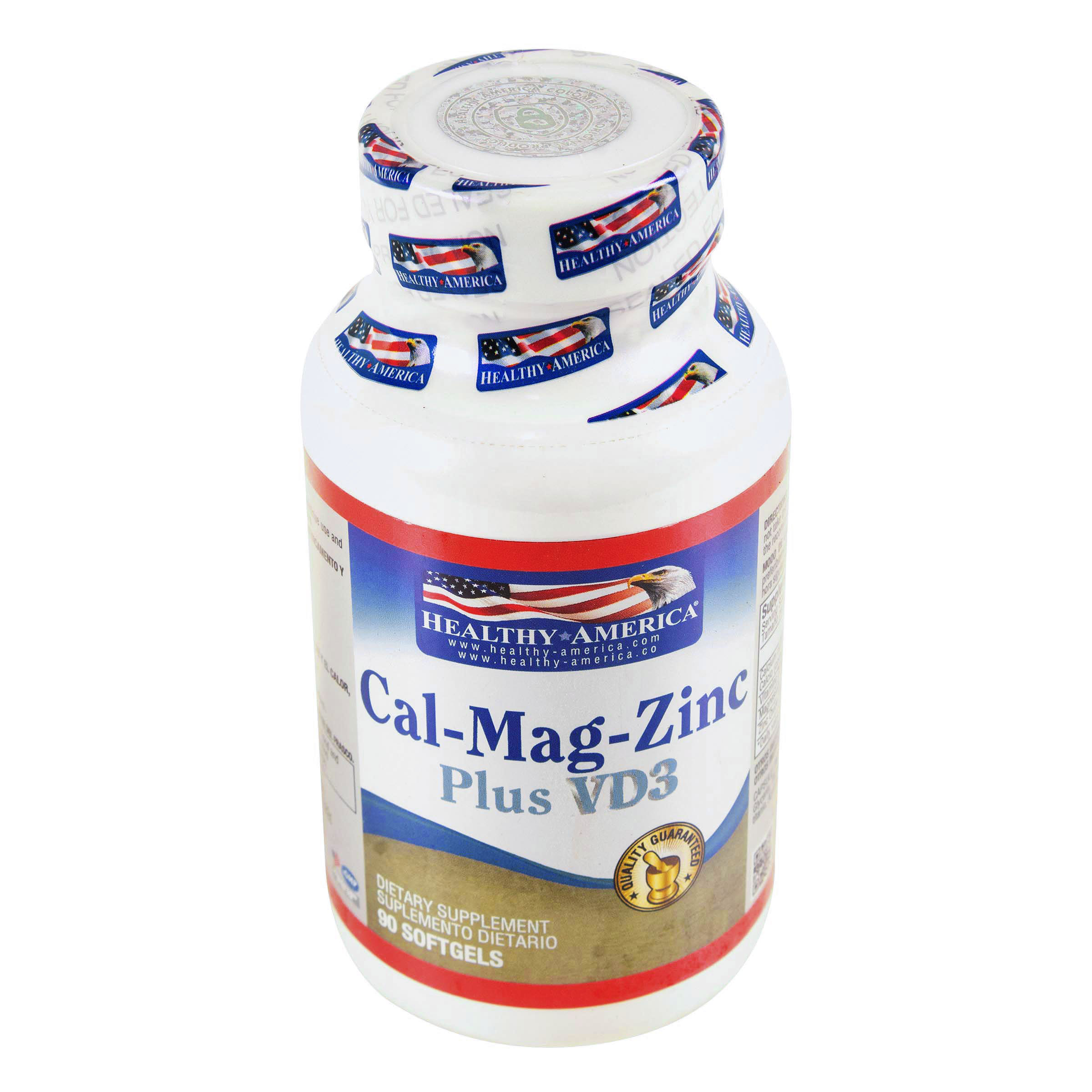 CAL MAG ZINC PLUS V D3 90 CAP HEALTHY AMERICA 5