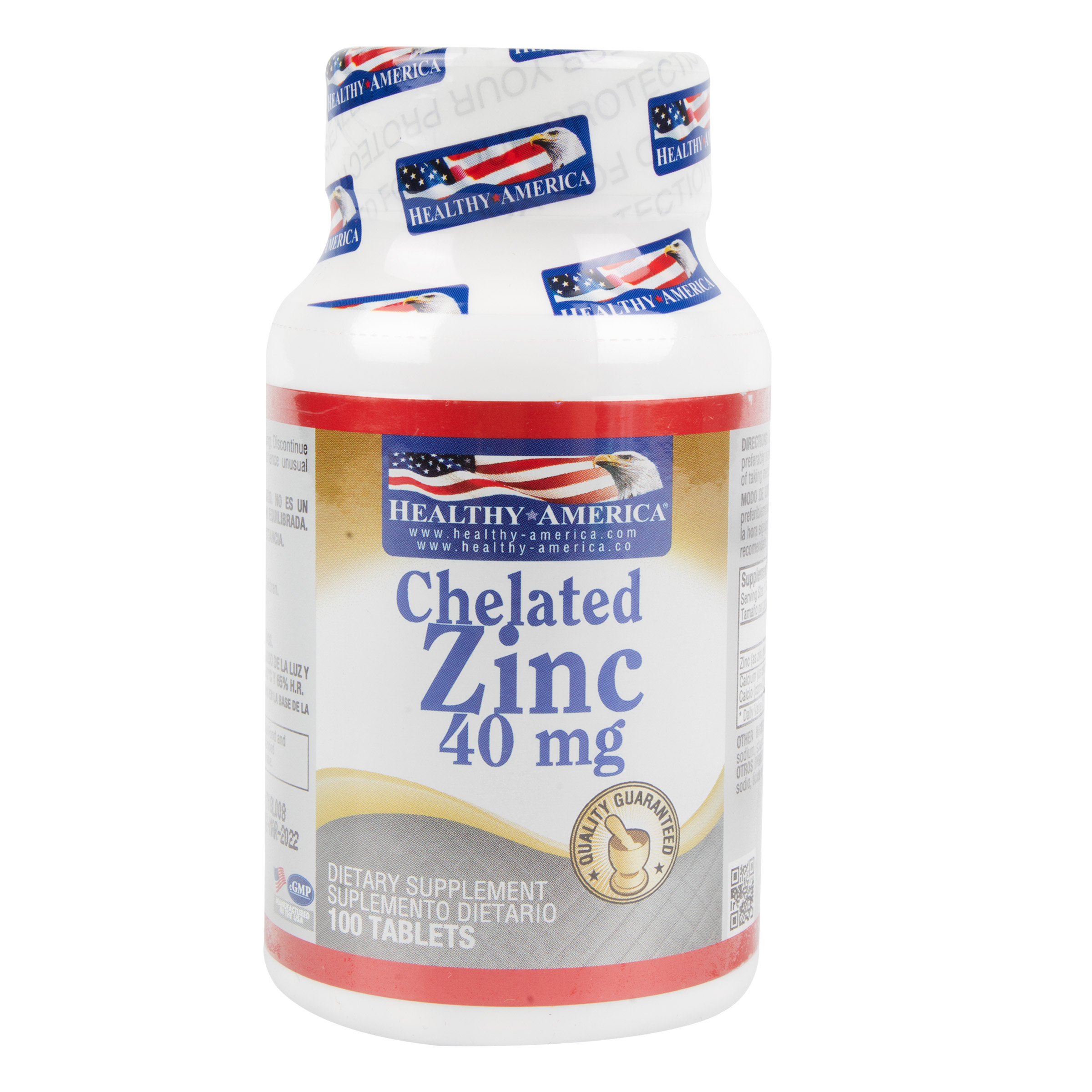 CHELATED ZINC 40MG X 100 TABLETAS