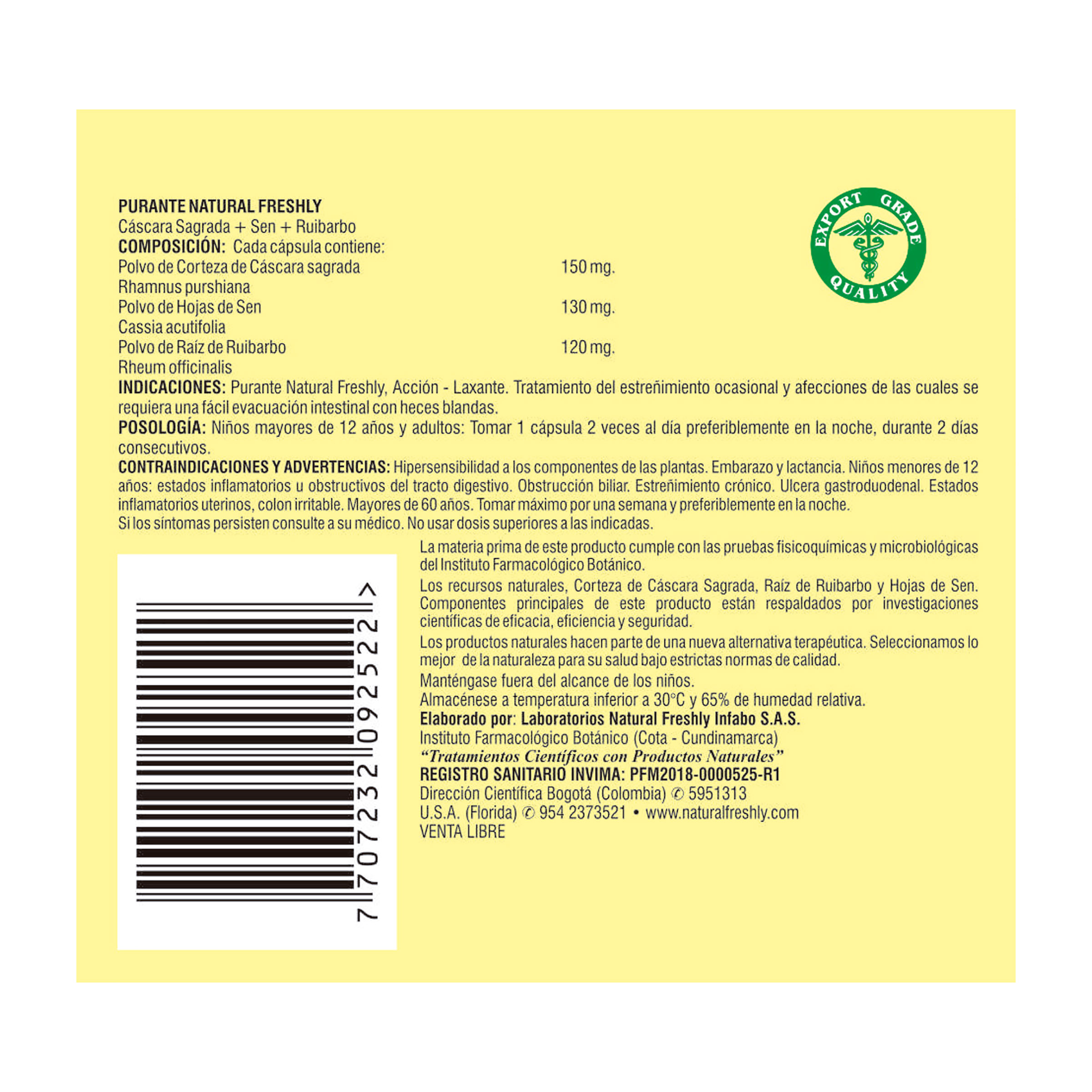PURGANTE NATURAL CAJA X  8 CAP 3