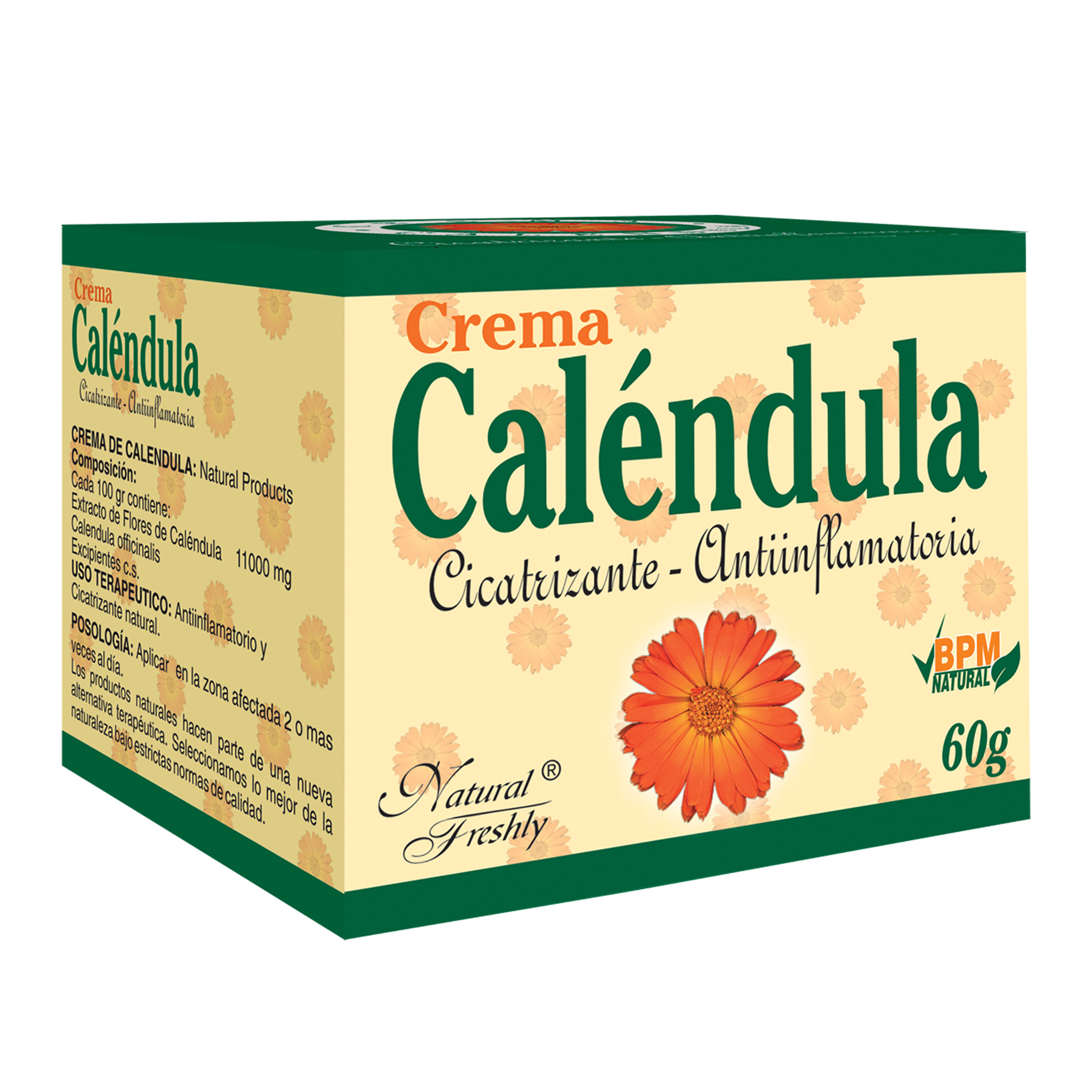 CREMA CALENDULA 60 GR NATURAL FRESHLY 4