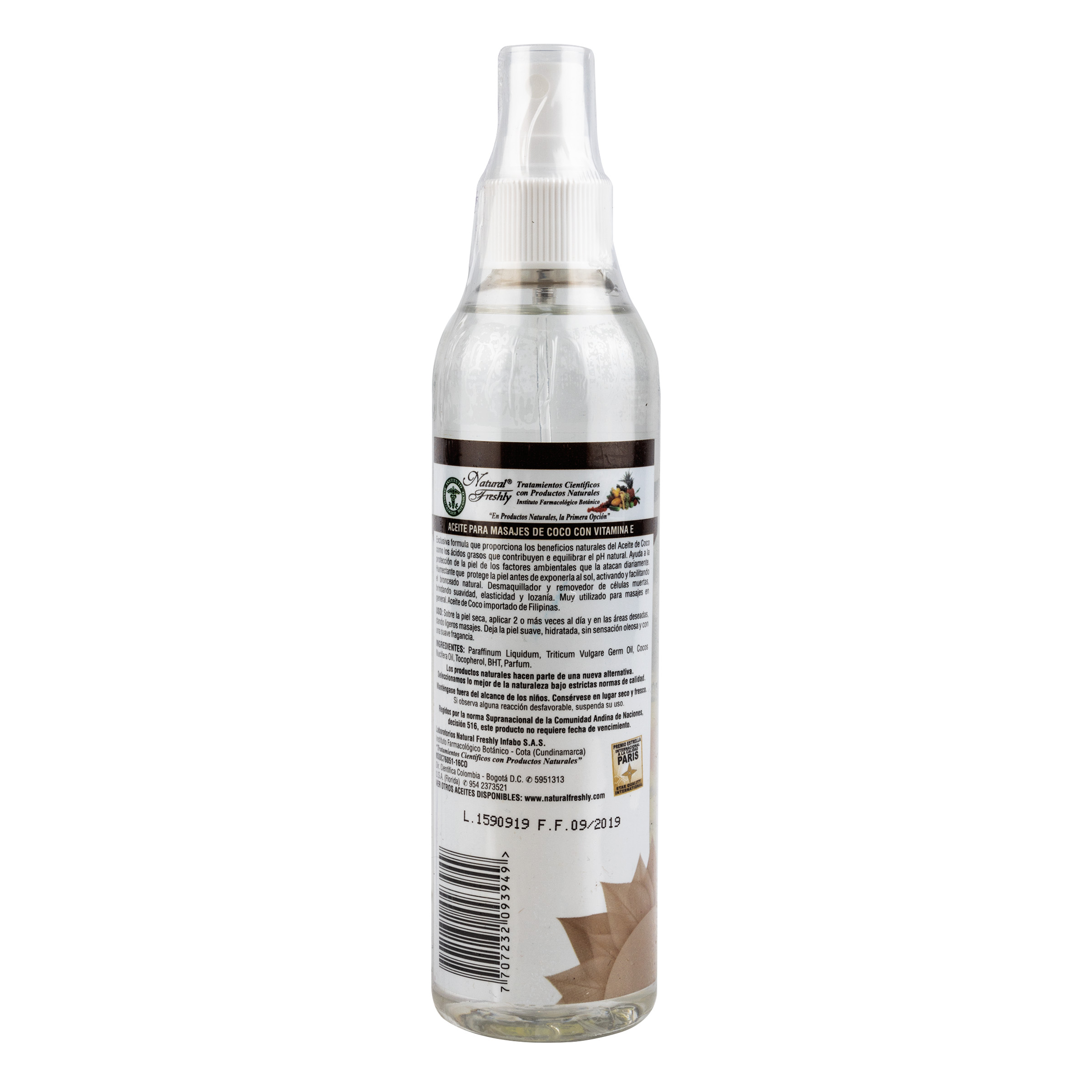ACEITE COCO CORPORAL FRASCO X 240 ml 2