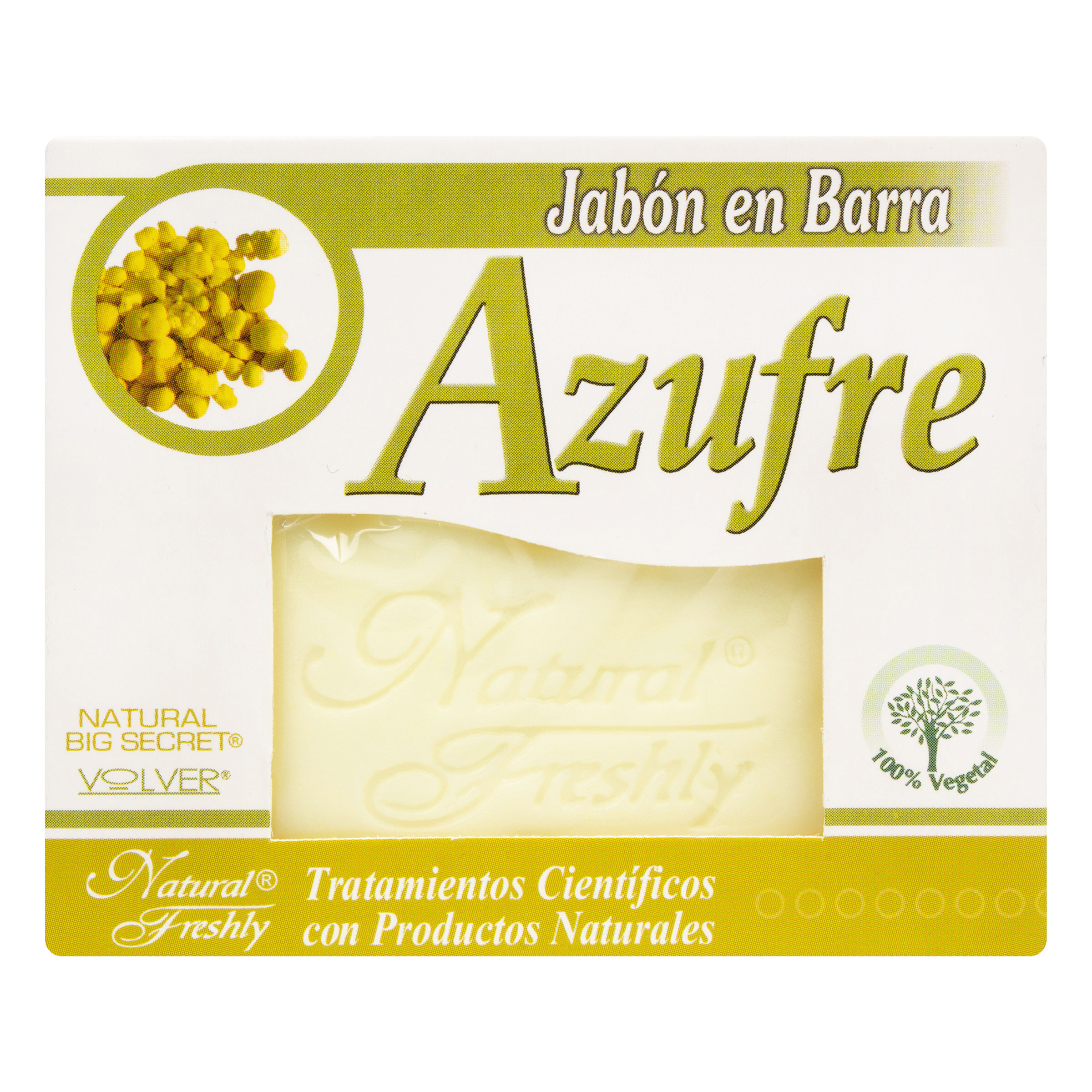 JABON DE AZUFRE * 90 G NATURAL FRESHLY