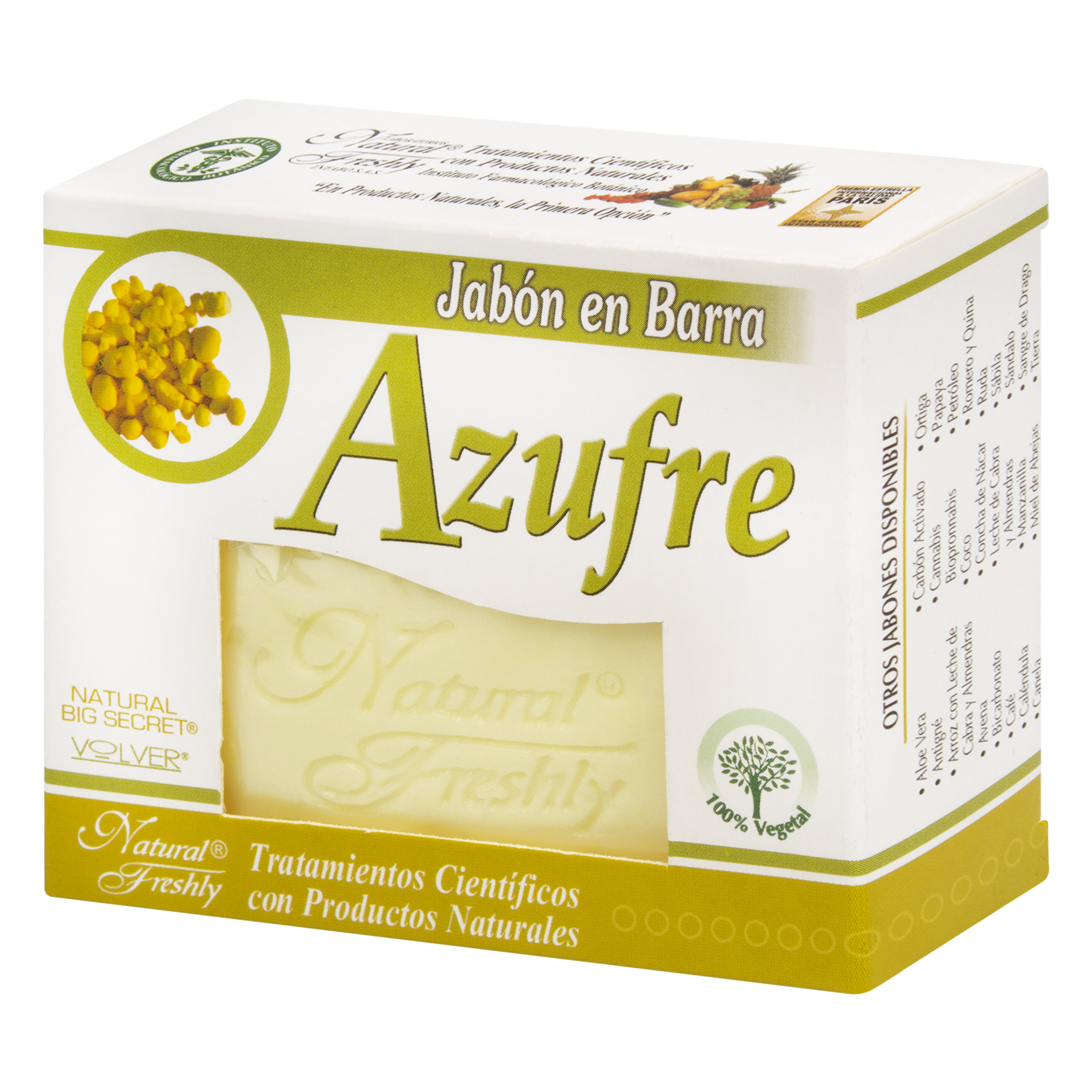 JABON DE AZUFRE * 90 G NATURAL FRESHLY 3