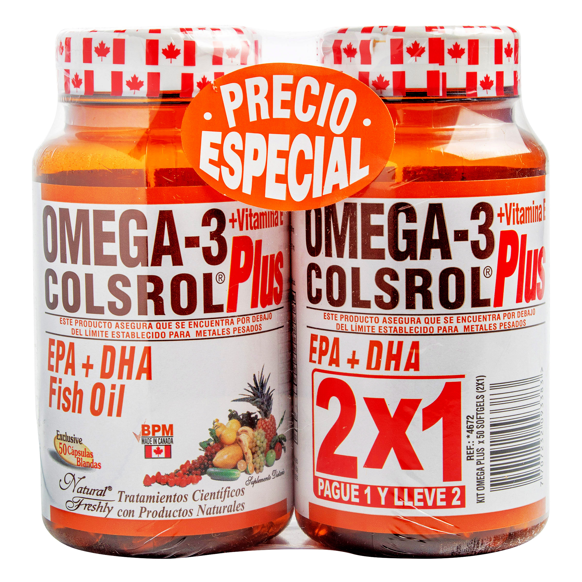 OFERTA OMEGA 3 COLSROL PLUS 2 TARROS* 50 CAP