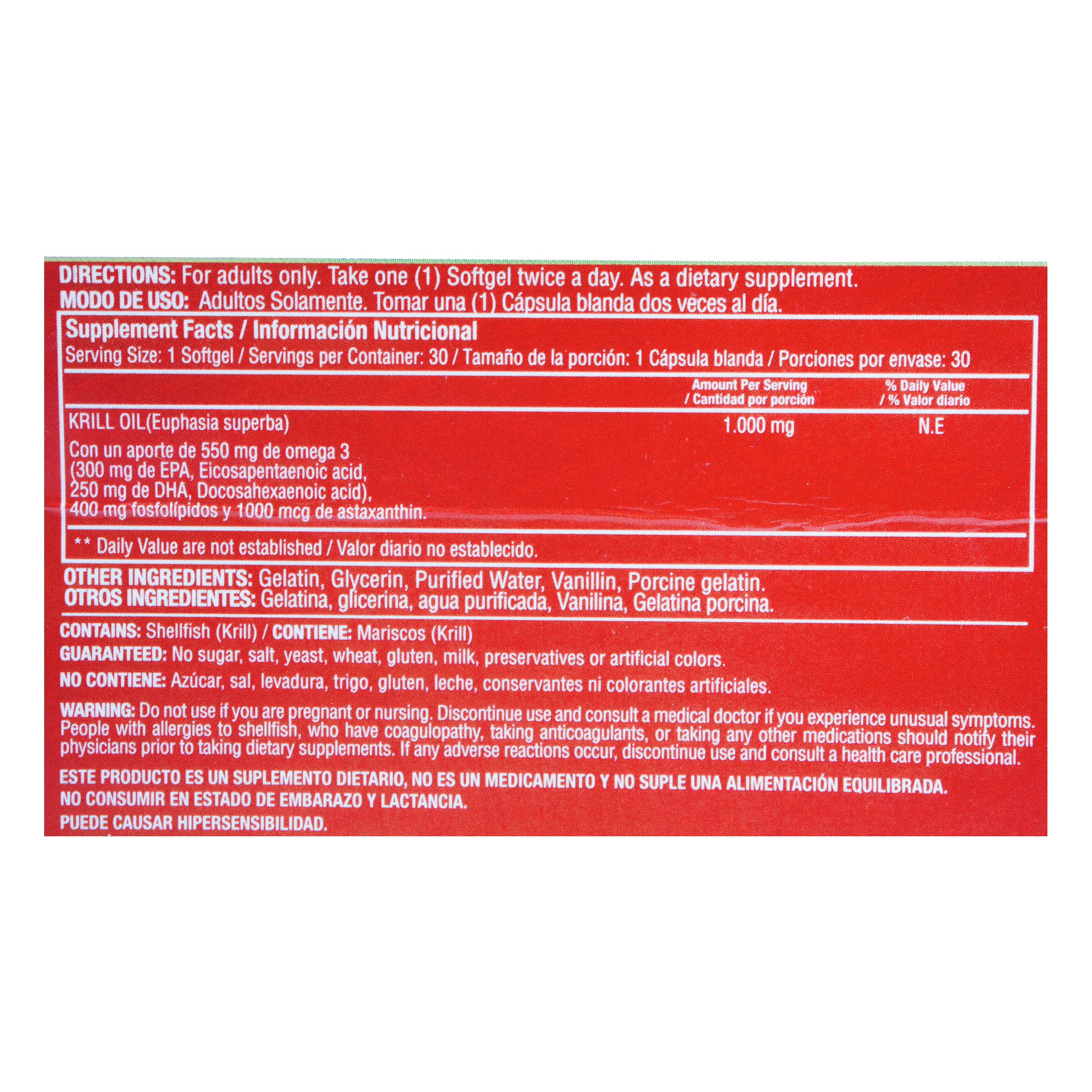 RED KRILL 1.000 MG X 30 SOFTGEL 7