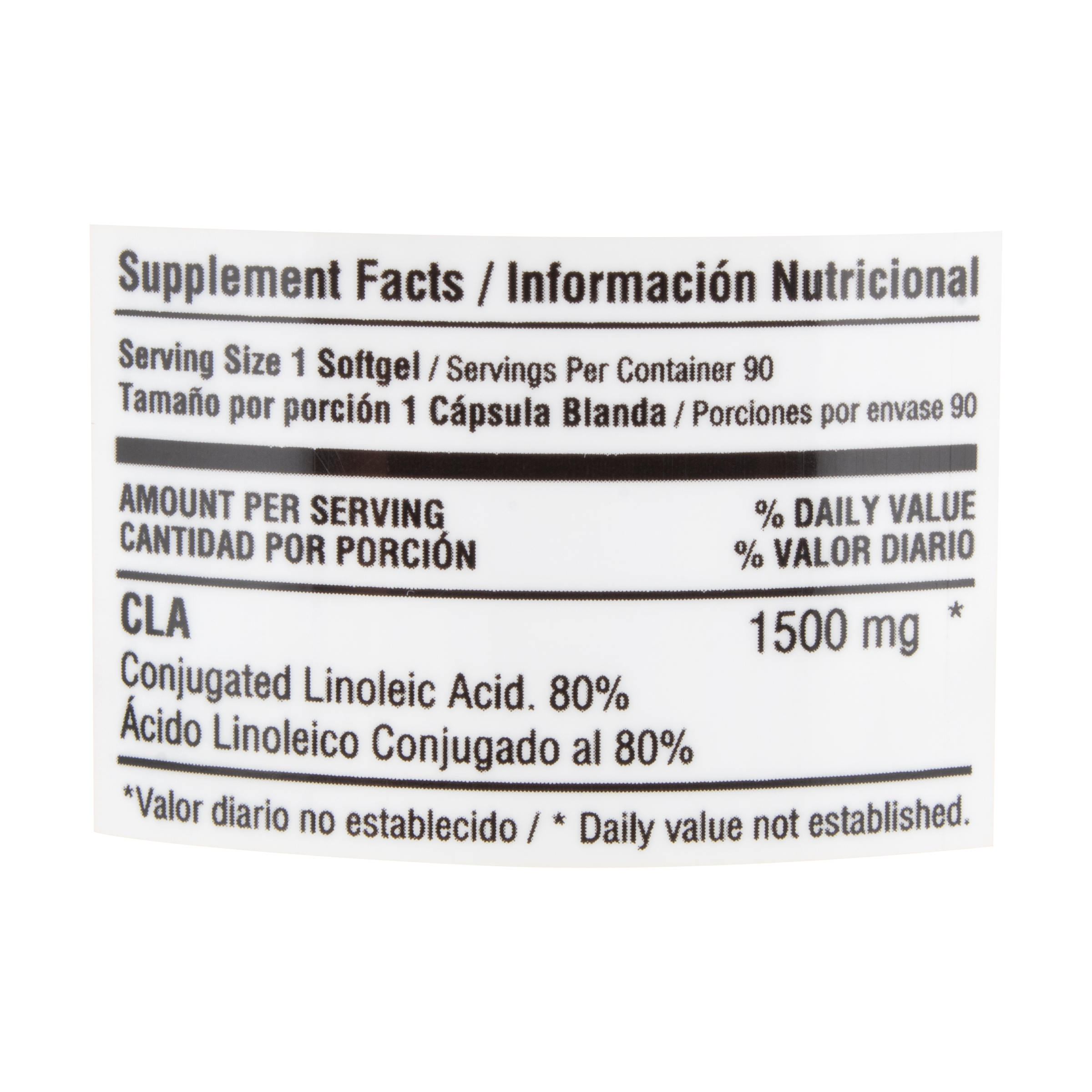 CLA 1500 MG FRASCO * 90 Soft Gel HEALTHY DE AMERICA 8