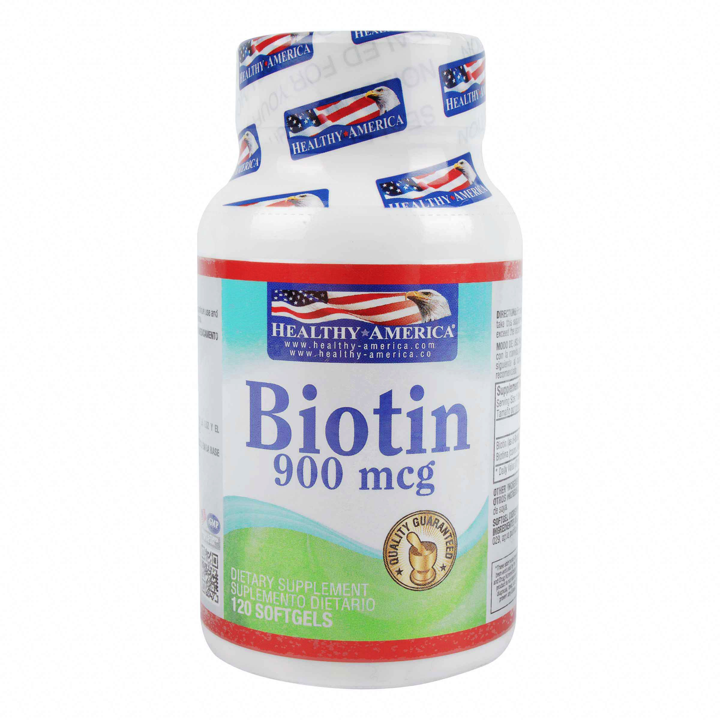 BIOTIN 900 MCG X 120 CAP HEALTHY AMERICA