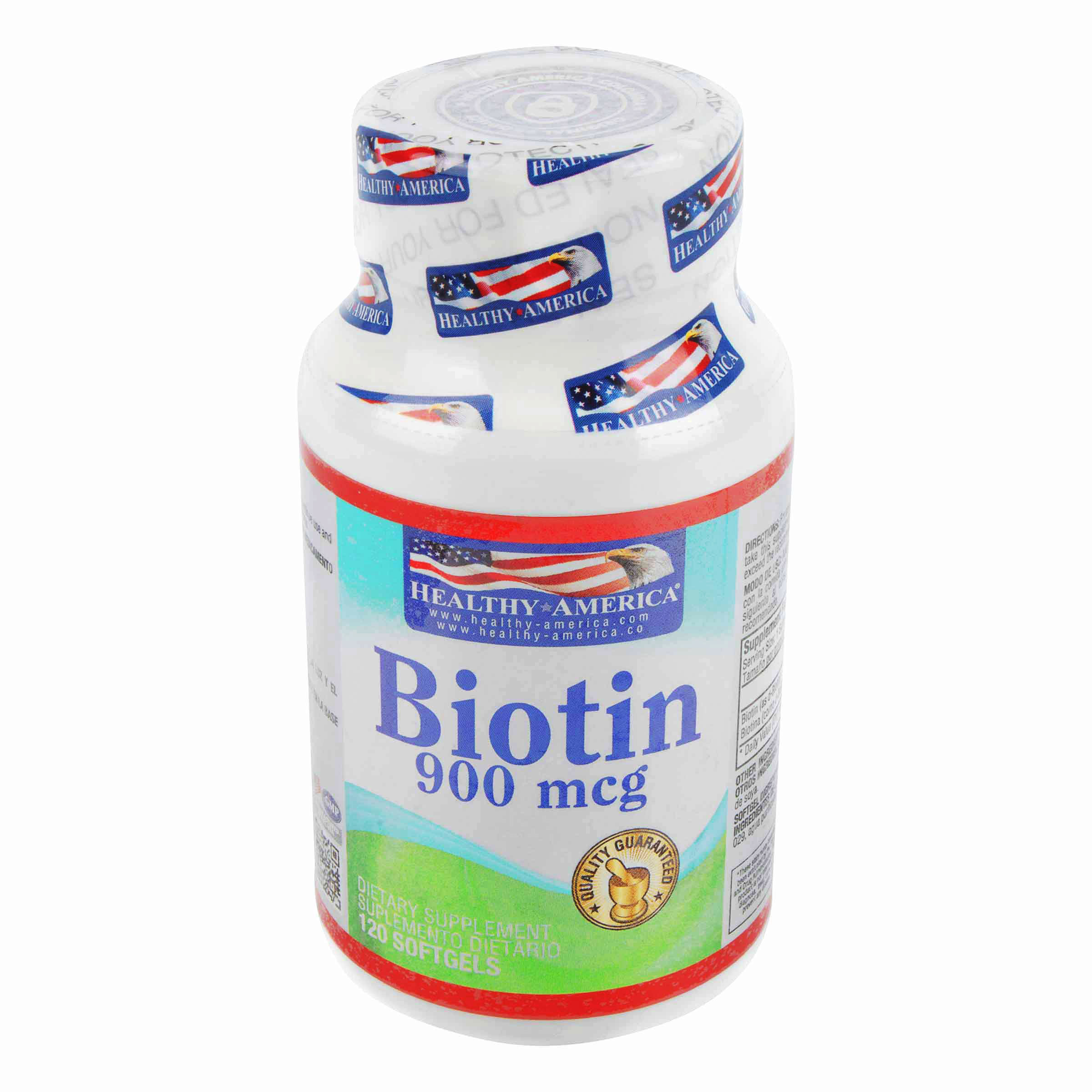 BIOTIN 900 MCG X 120 CAP HEALTHY AMERICA 6