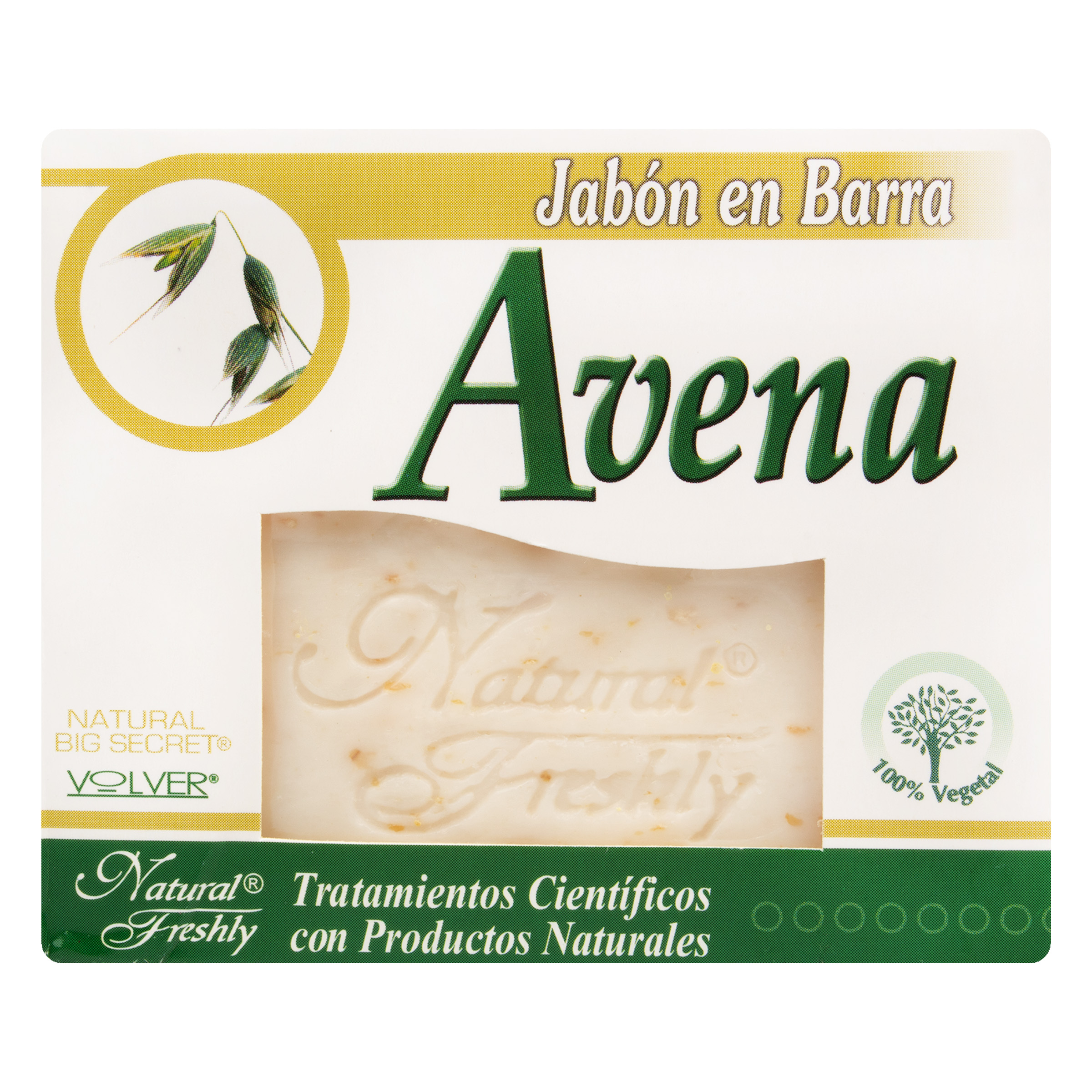 JABON DE AVENA BARRA 90 G NATURAL FRESHLY