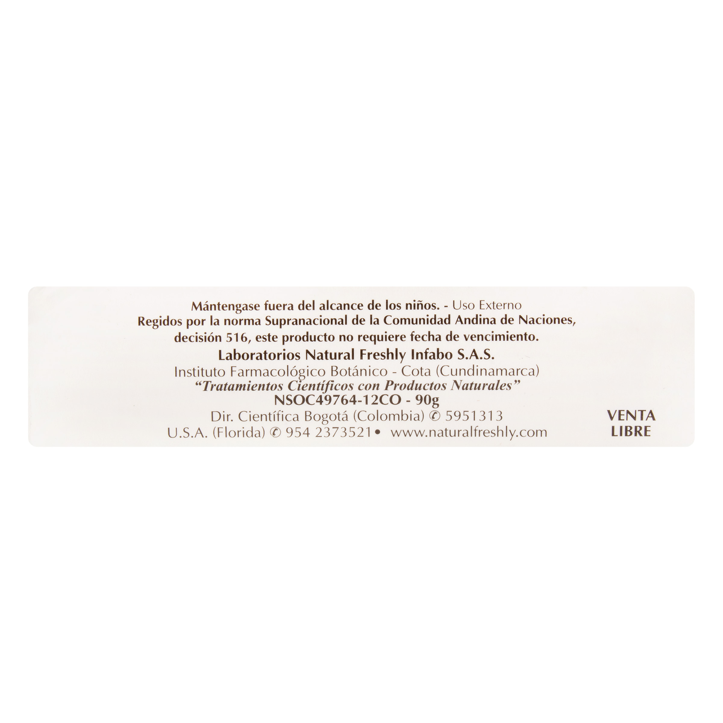 JABON DE AVENA BARRA 90 G NATURAL FRESHLY 6