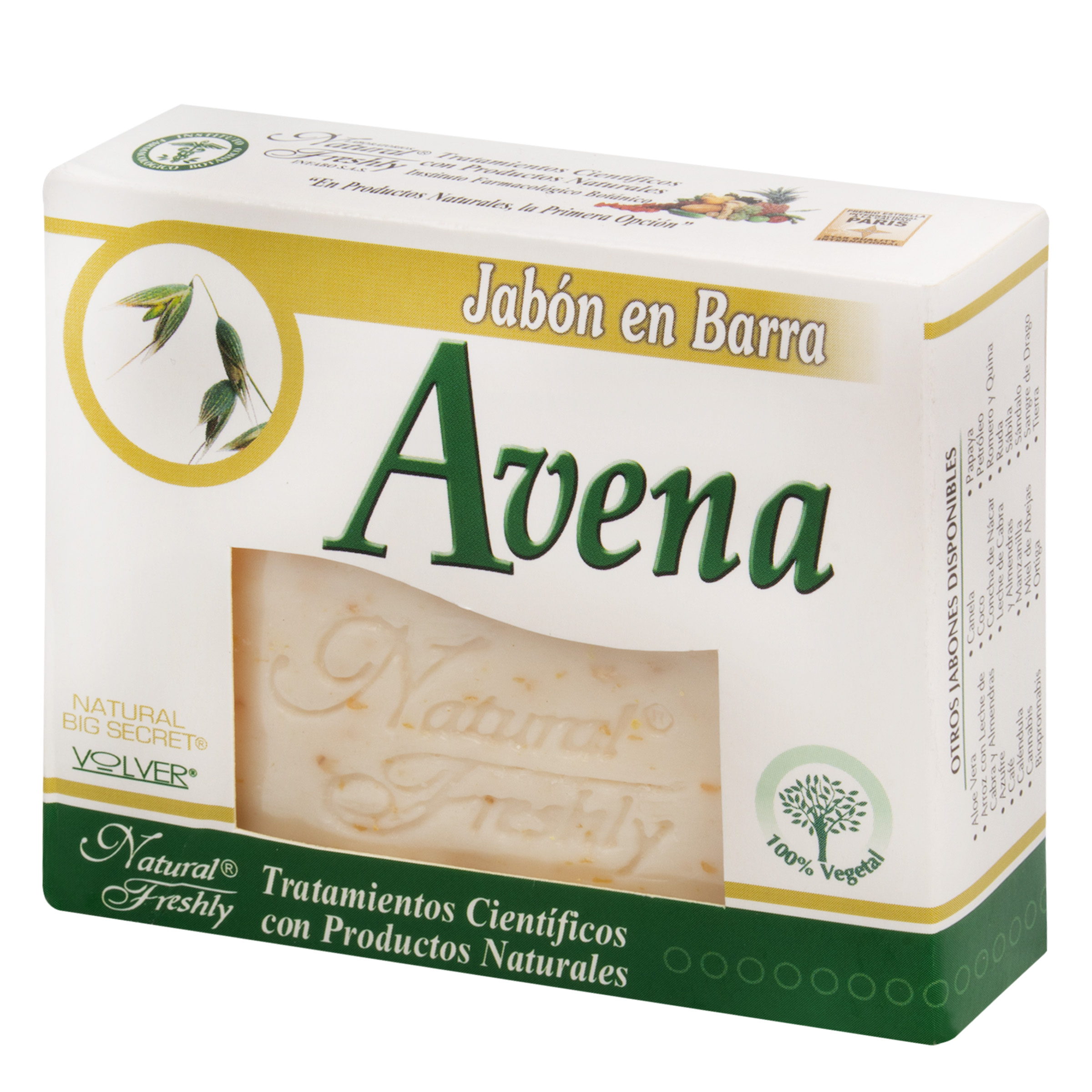 JABON DE AVENA BARRA 90 G NATURAL FRESHLY 7