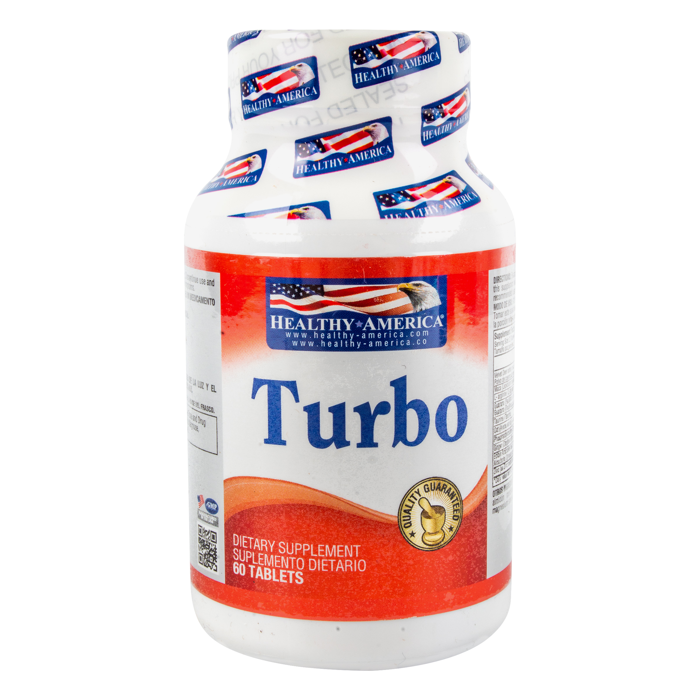 TURBO    TARRO * 60 CAPSULAS HEALTHY DE AMERICA