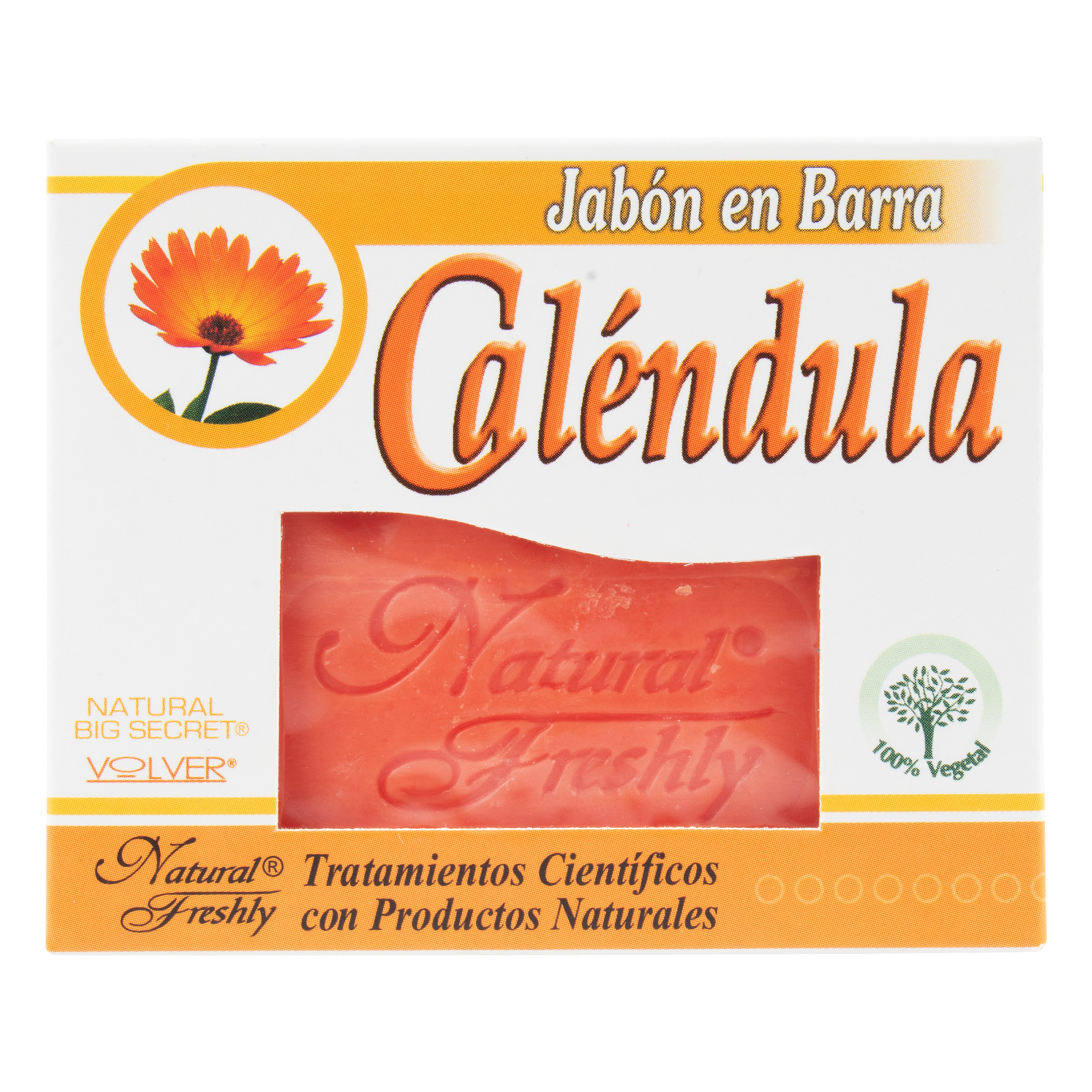 JABON DE CALENDULA BARRA * 90 G NATURAL FRESHLY