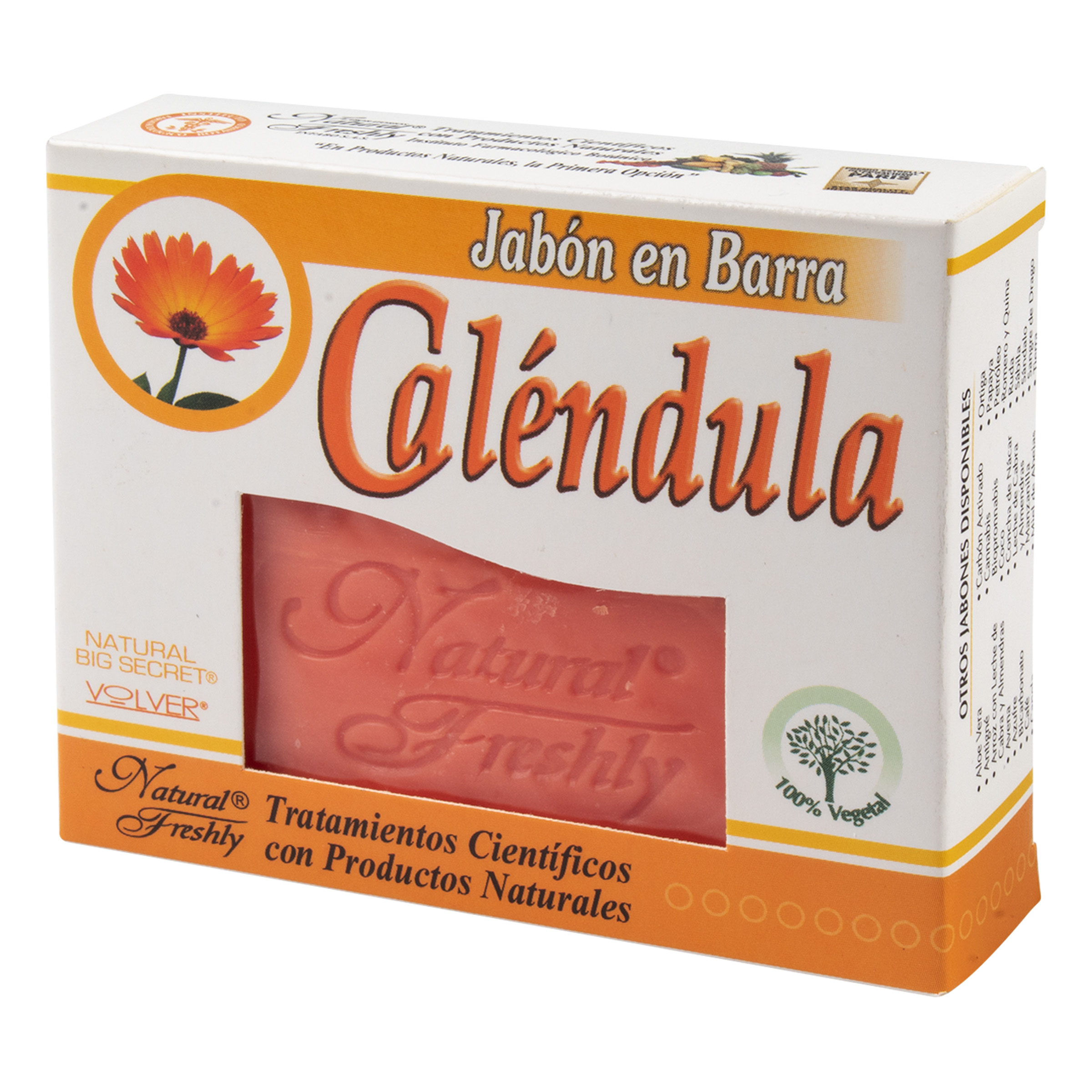 JABON DE CALENDULA BARRA * 90 G NATURAL FRESHLY 7