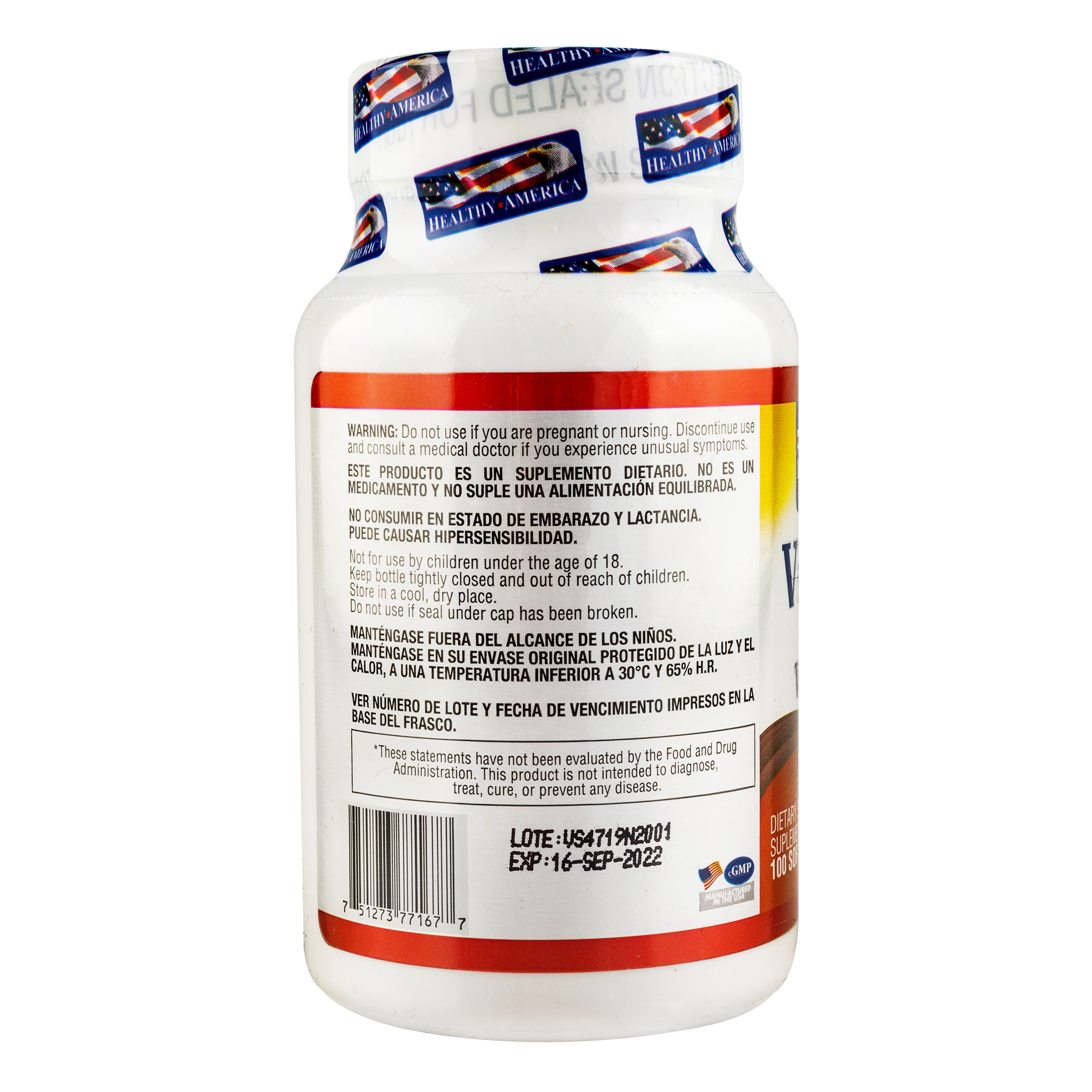 VITAMINA E 400 IU WHIT SELENIUM X 100 CAP 2
