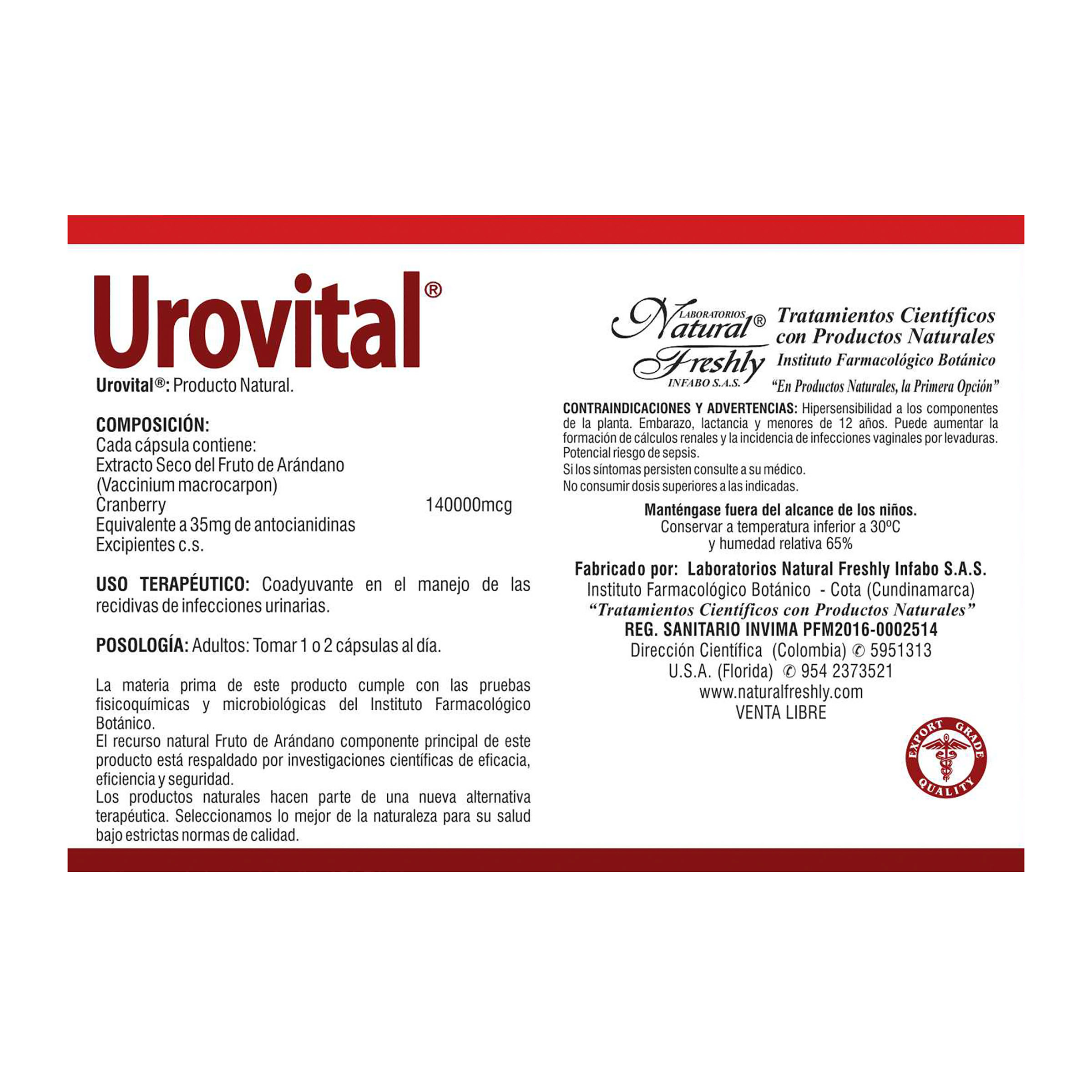 UROVITAL CAJA * 60 CAP 2